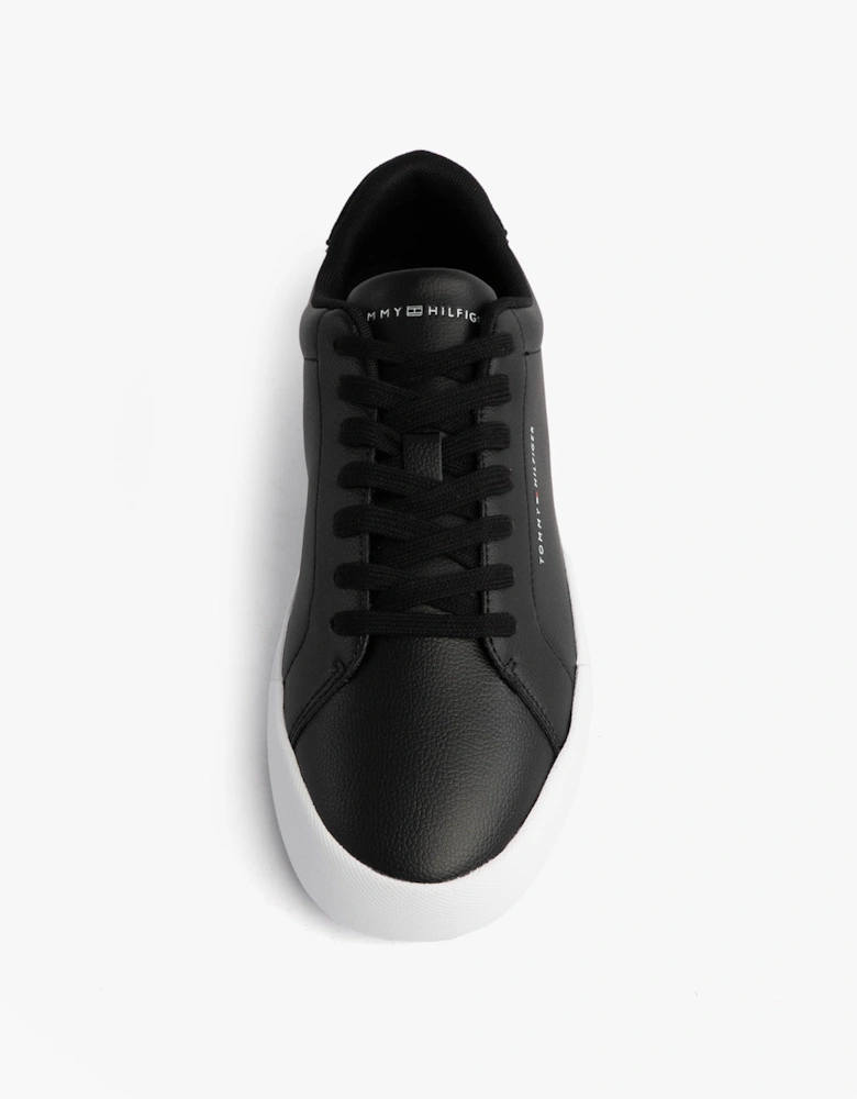 TH COURT LTH DETAIL Mens Trainers Black