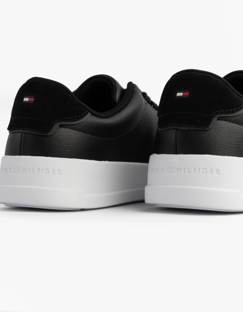 TH COURT LTH DETAIL Mens Trainers Black