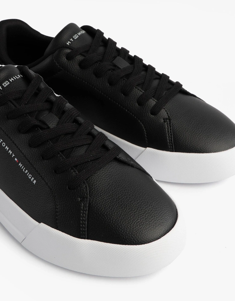 TH COURT LTH DETAIL Mens Trainers Black