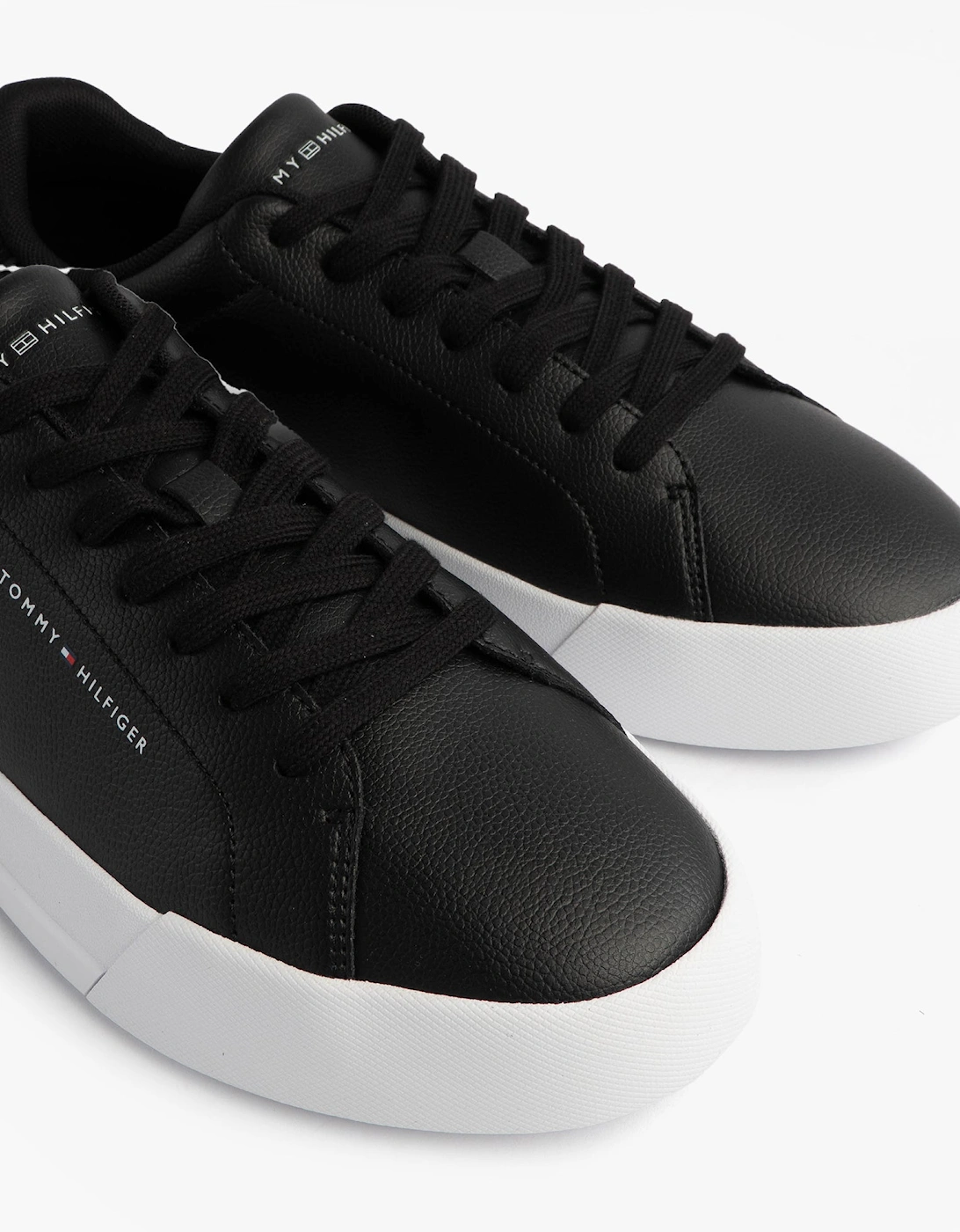 TH COURT LTH DETAIL Mens Trainers Black
