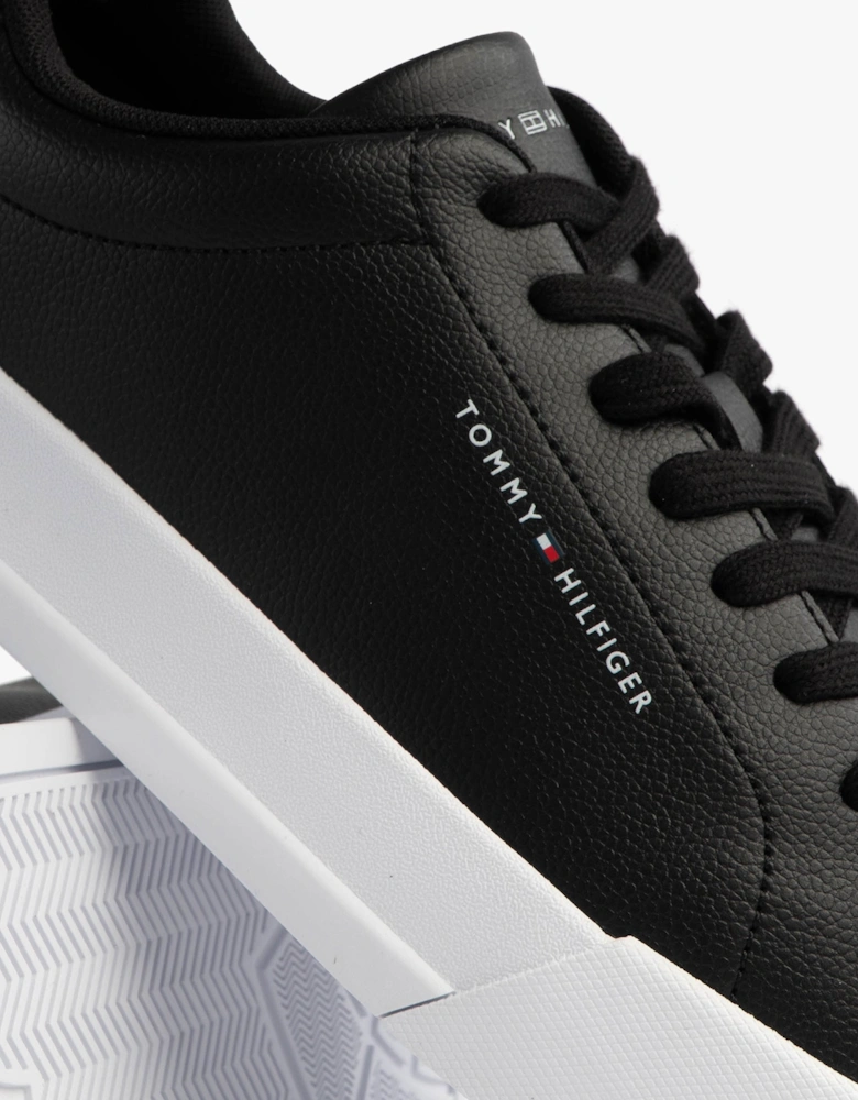 TH COURT LTH DETAIL Mens Trainers Black