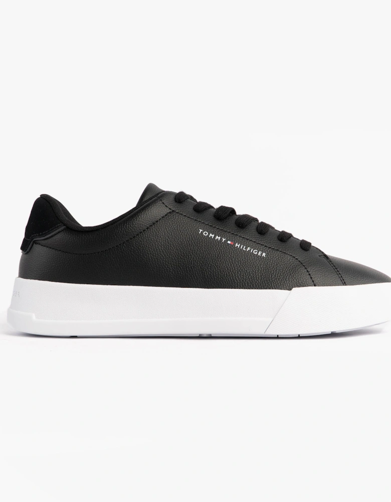 TH COURT LTH DETAIL Mens Trainers Black