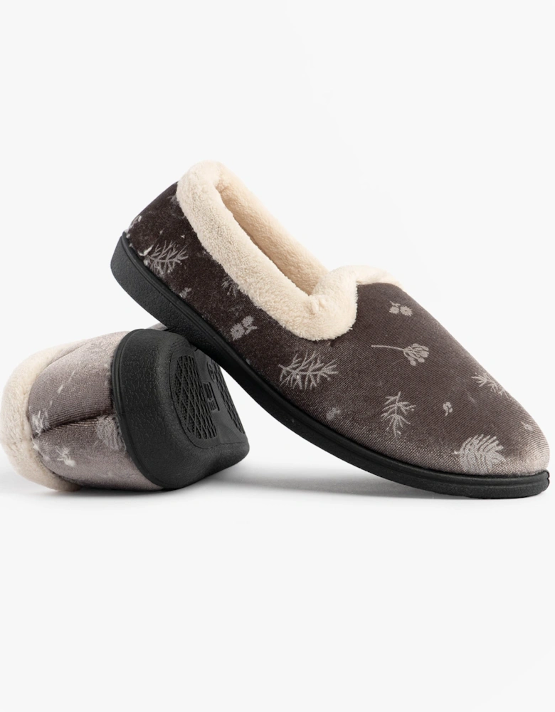 Jo & Joe ANNIE Womens Full Slippers Grey