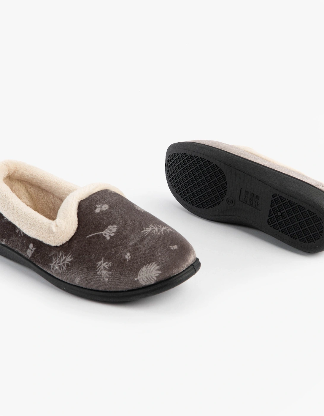Jo & Joe ANNIE Womens Full Slippers Grey