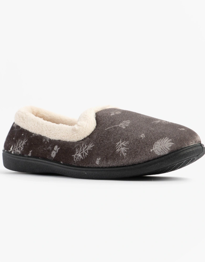 Jo & Joe ANNIE Womens Full Slippers Grey