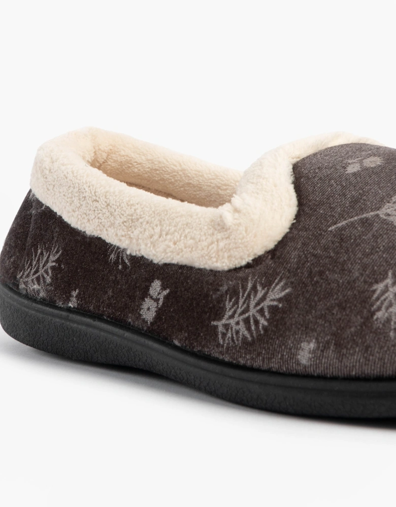 Jo & Joe ANNIE Womens Full Slippers Grey