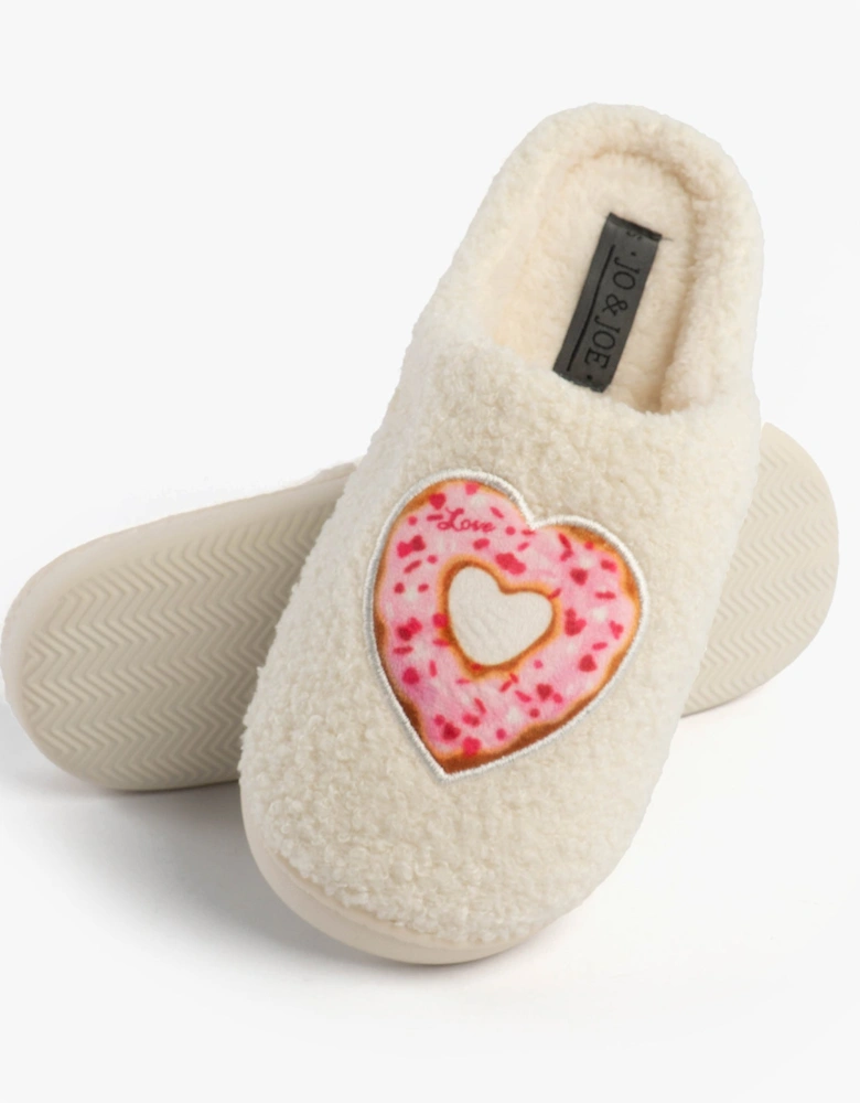 Jo & Joe DELIGHT Womens Mule Slippers Cream