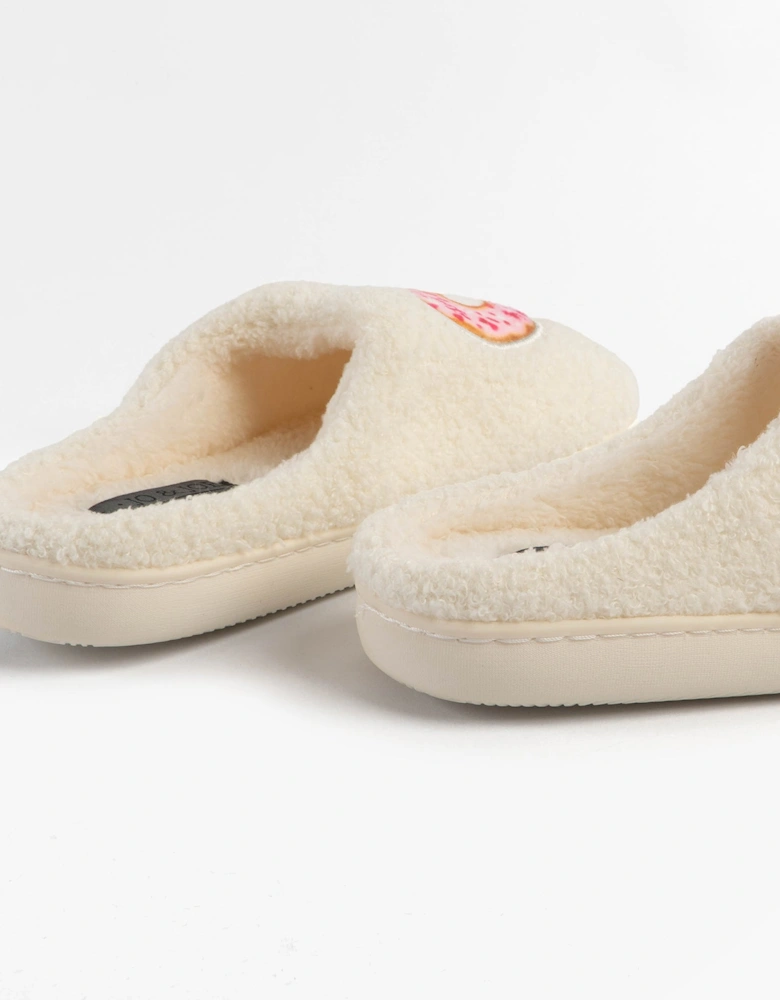 Jo & Joe DELIGHT Womens Mule Slippers Cream