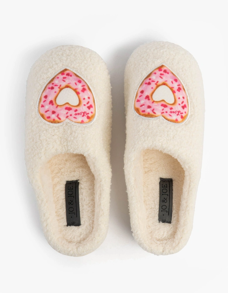 Jo & Joe DELIGHT Womens Mule Slippers Cream