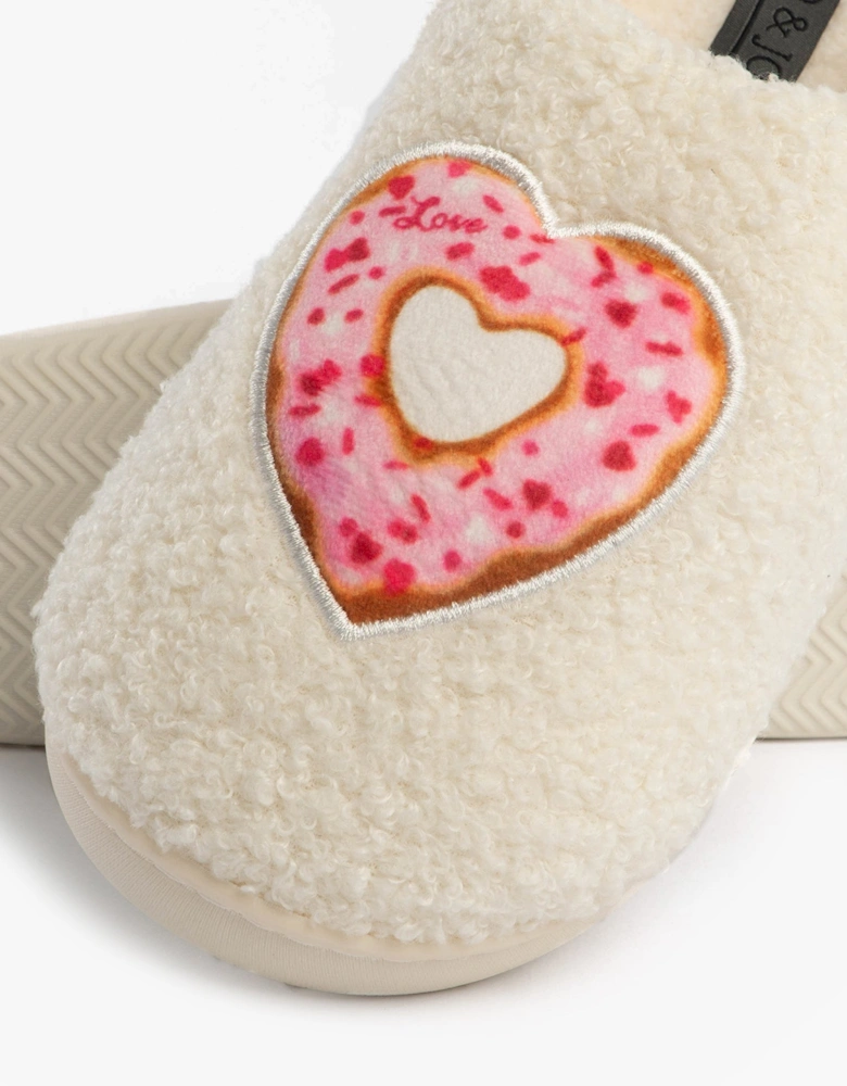 Jo & Joe DELIGHT Womens Mule Slippers Cream