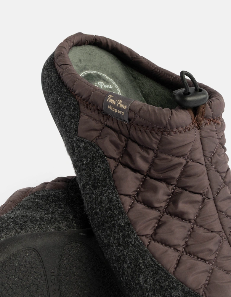 NADIR-UM Mens Mule Slippers Pruna Wine