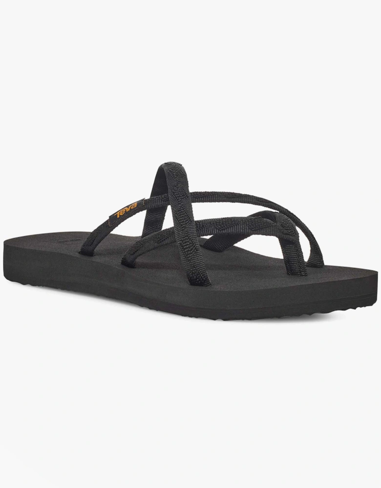 OLOWAHU Womens Flip Flop All Black