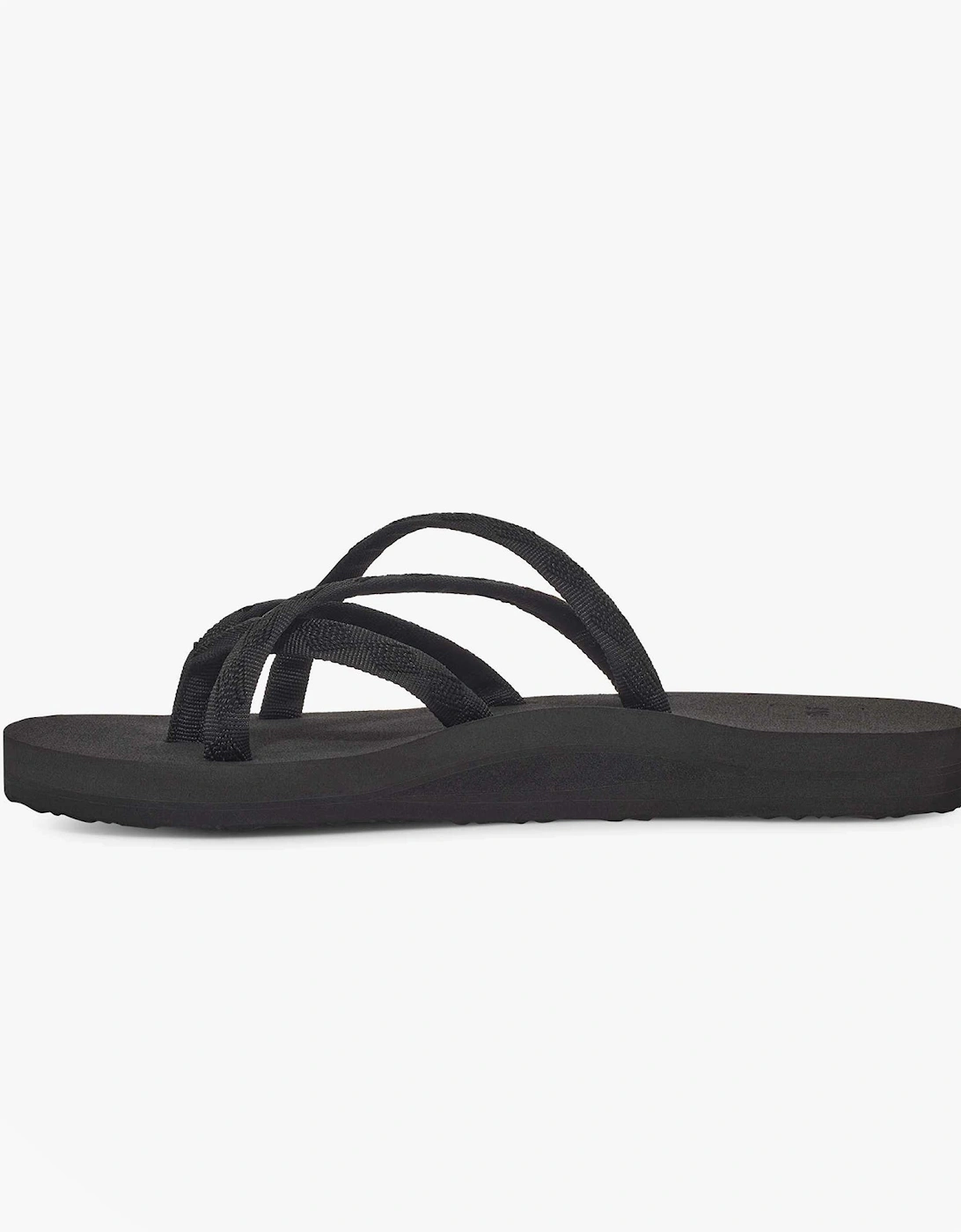 OLOWAHU Womens Flip Flop All Black