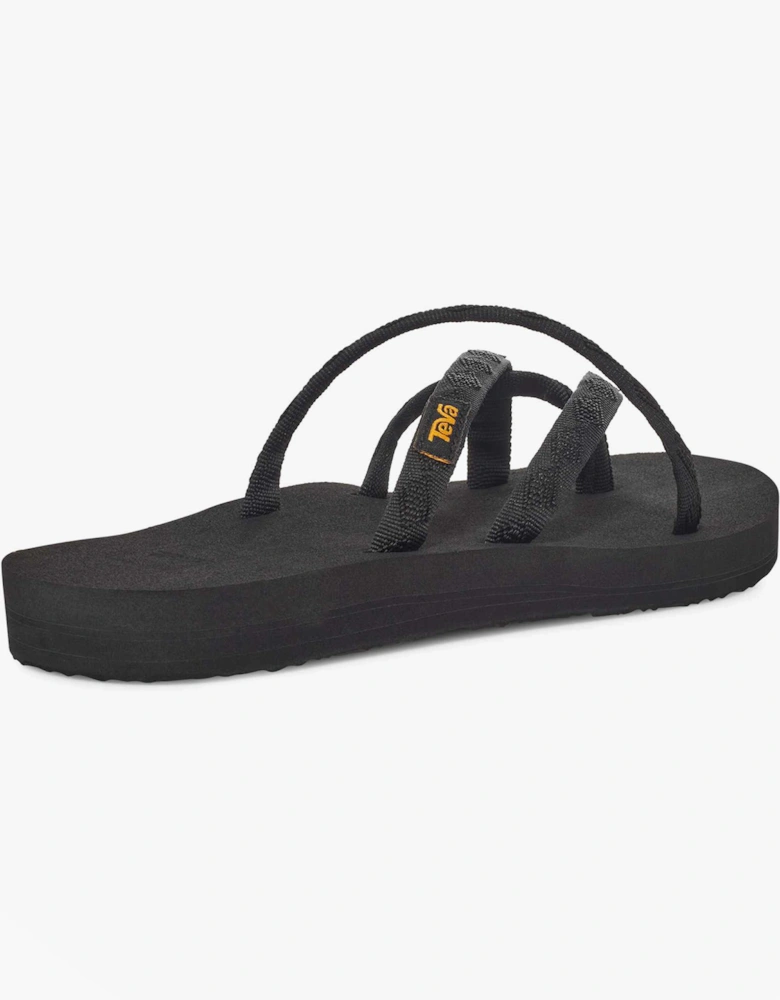 OLOWAHU Womens Flip Flop All Black