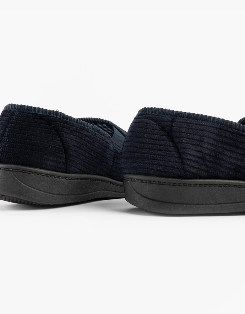 Jo & Joe HARRY Mens Full Slippers Navy
