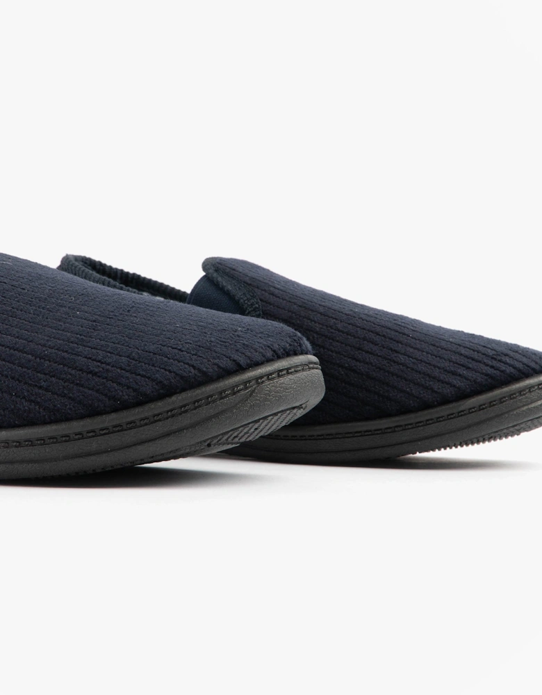 Jo & Joe HARRY Mens Full Slippers Navy