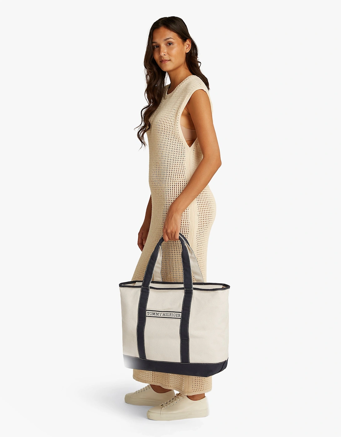 CANVAS BEACH Womens Tote Bag Space Blue