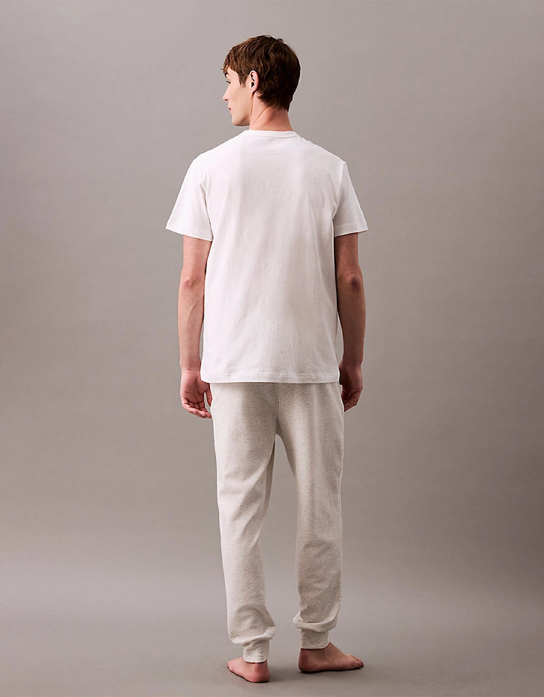 ICON COTTON TERRY Mens Lounge Joggers Grey Heather