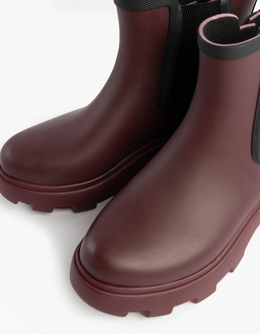FLAG ANKLE RAINBOOT Womens Boots Rosewood Brown