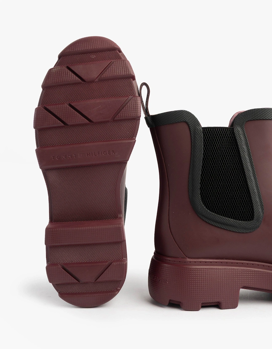FLAG ANKLE RAINBOOT Womens Boots Rosewood Brown