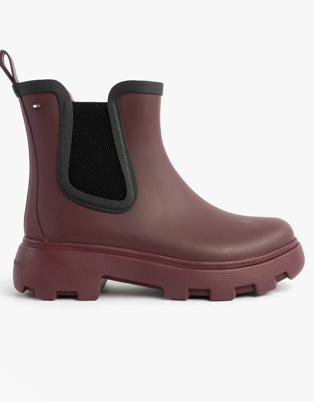 FLAG ANKLE RAINBOOT Womens Boots Rosewood Brown, 7 of 6