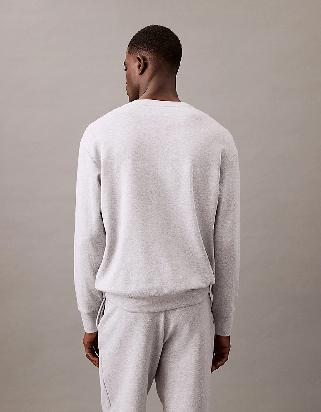 ICON COTTON TERRY Mens Sweatshirt Medium Grey Heather