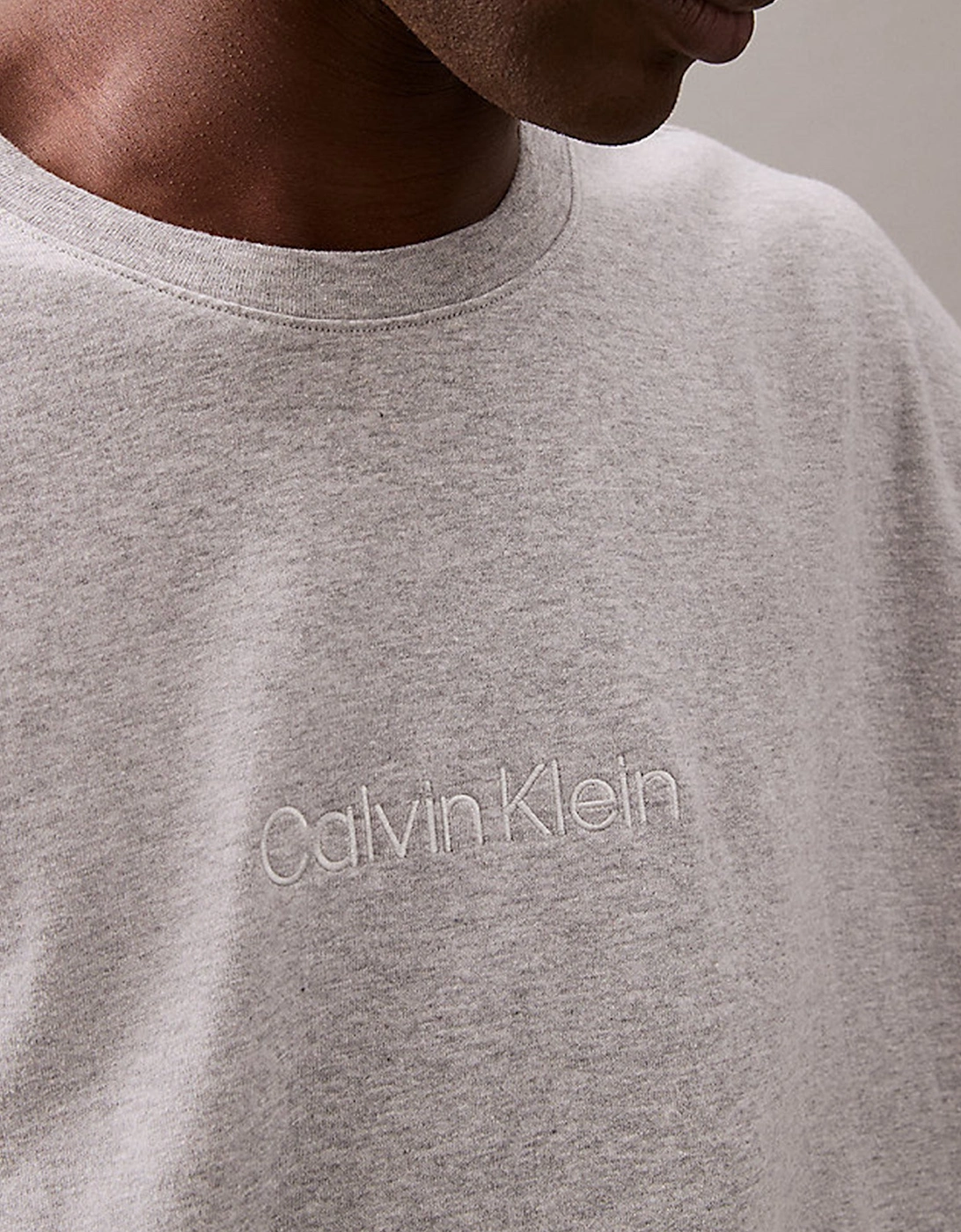 ICON COTTON TERRY Mens Sweatshirt Medium Grey Heather