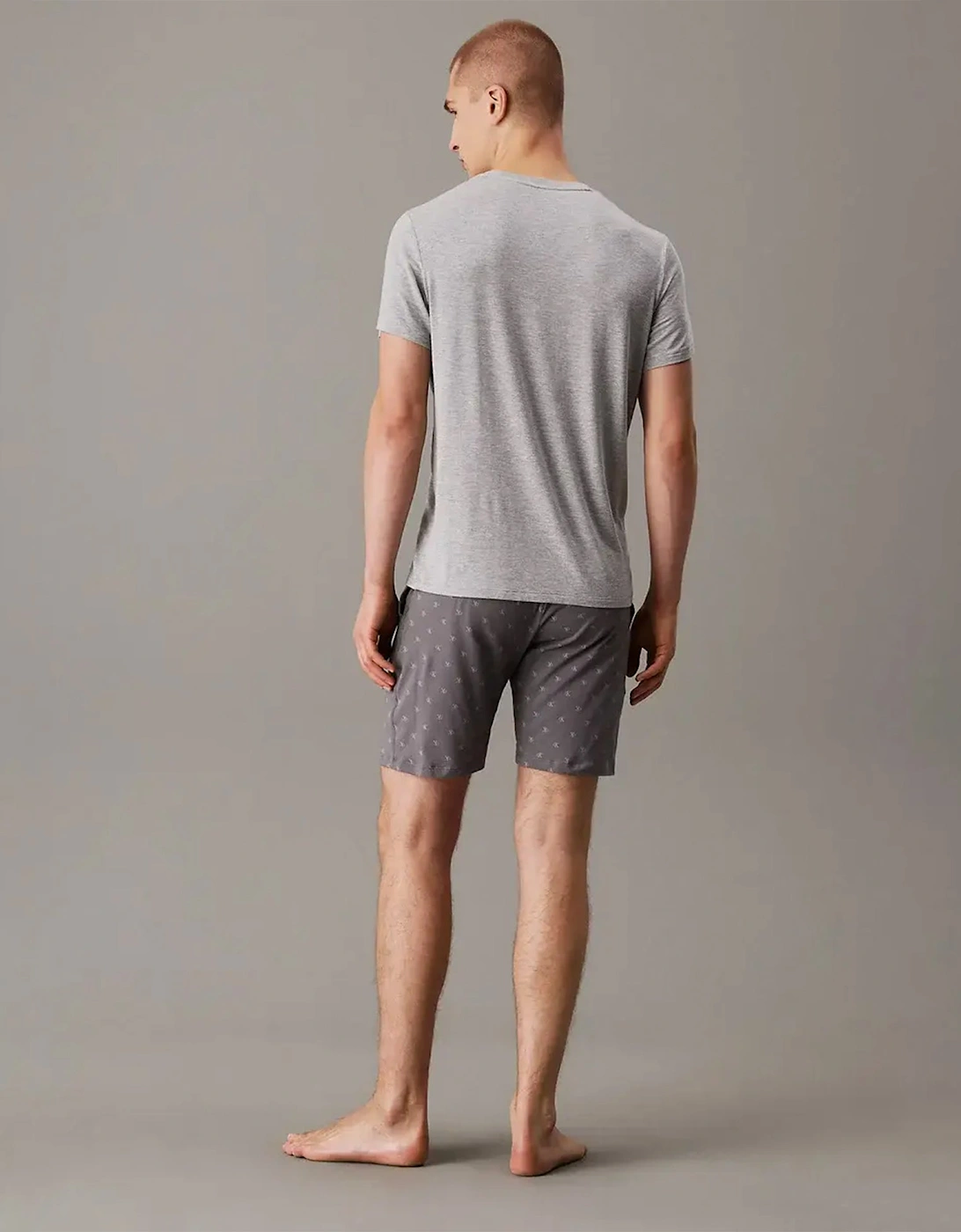 ICON COTTON STRETCH  Mens Lounge Shorts Diamond Logo/Smoked Pearl