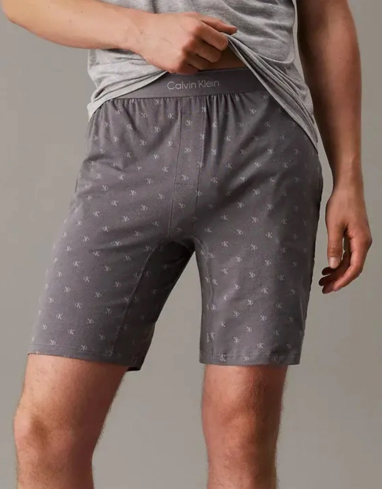 ICON COTTON STRETCH  Mens Lounge Shorts Diamond Logo/Smoked Pearl