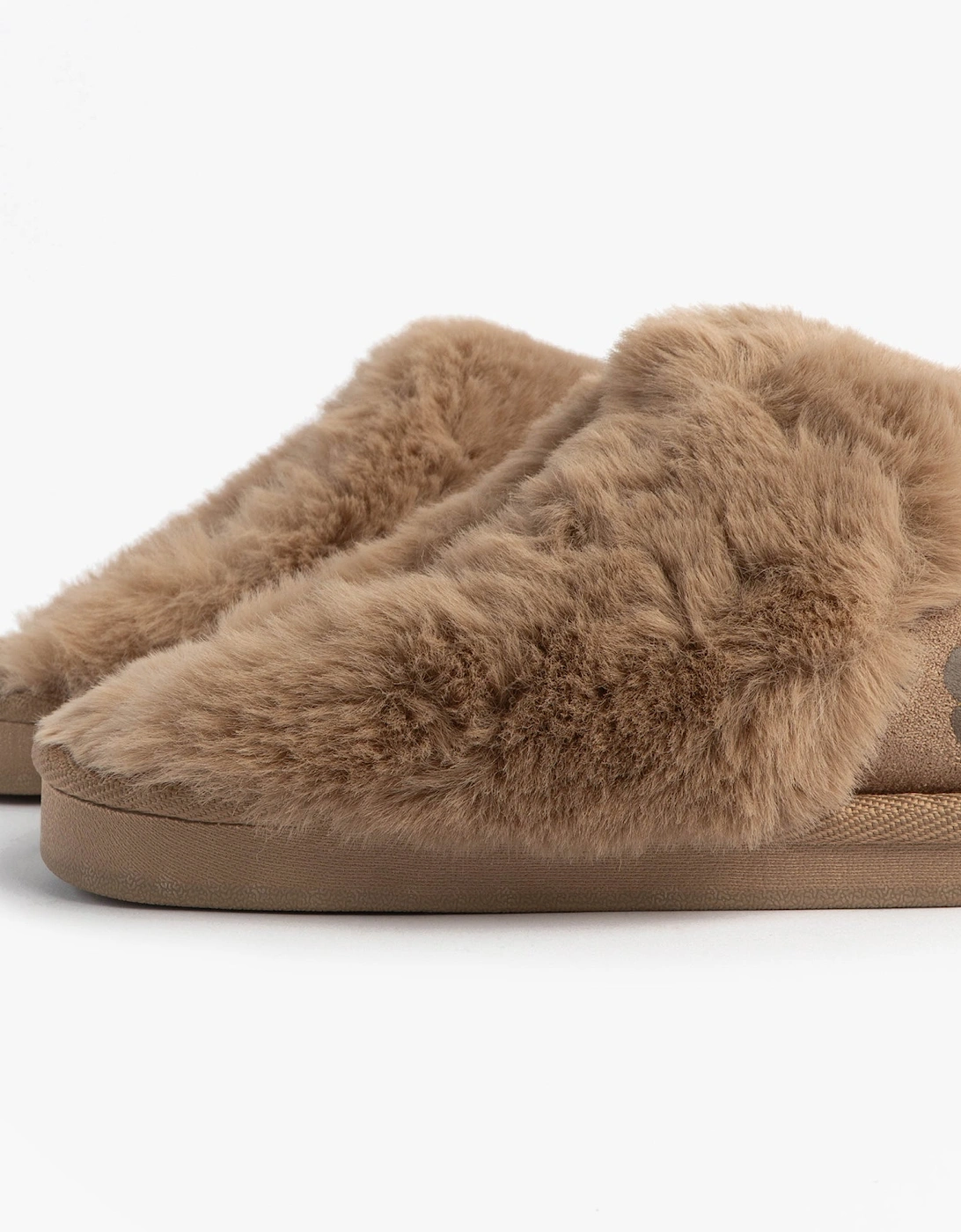 Jo & Joe MILA Womens Mule Slippers Chestnut Leopard