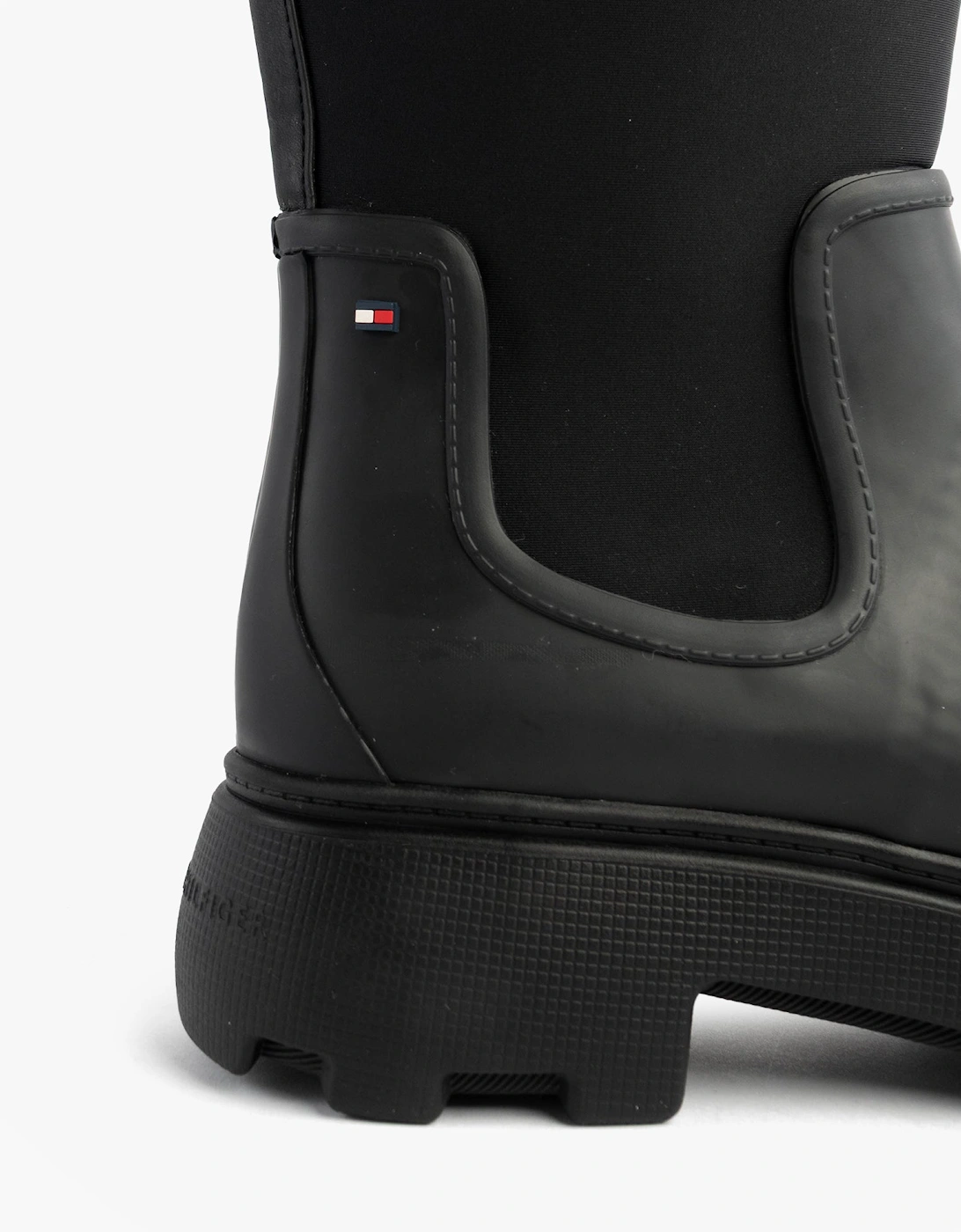 FLAG LONG RAINBOOT Womens Boots Black