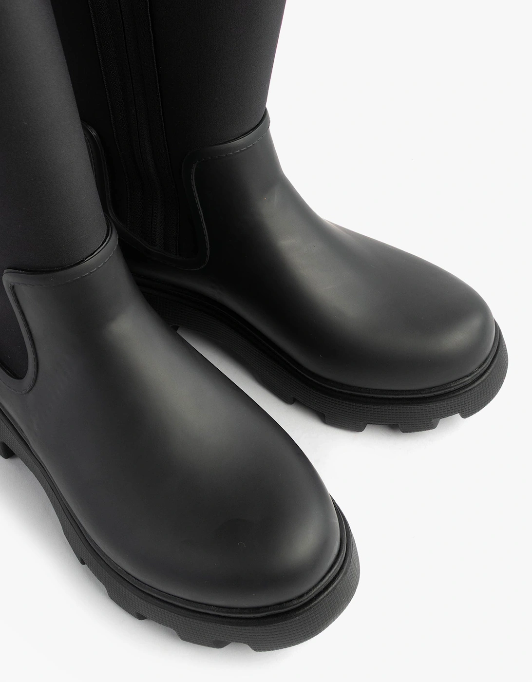 FLAG LONG RAINBOOT Womens Boots Black