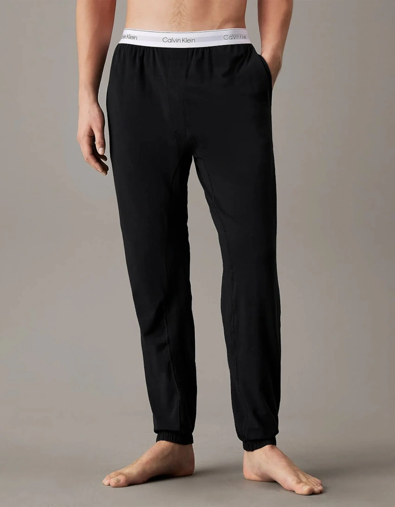 ICON COTTON STRETCH Mens Lounge Joggers Black