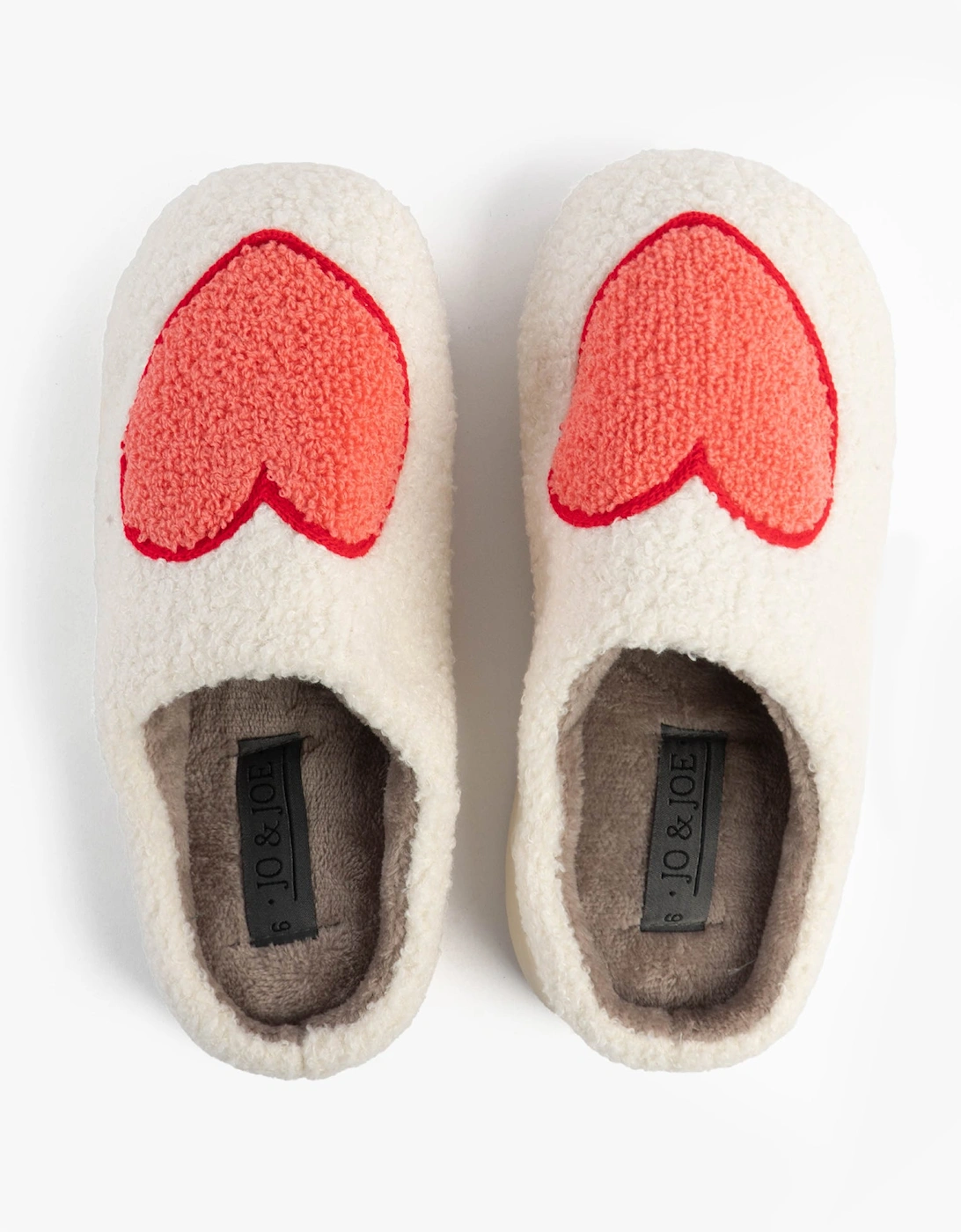 Jo & Joe AMOUR Womens Mule Slippers Cream, 7 of 6