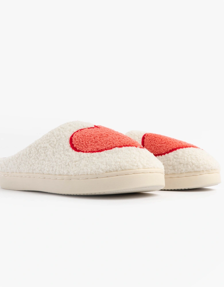 Jo & Joe AMOUR Womens Mule Slippers Cream
