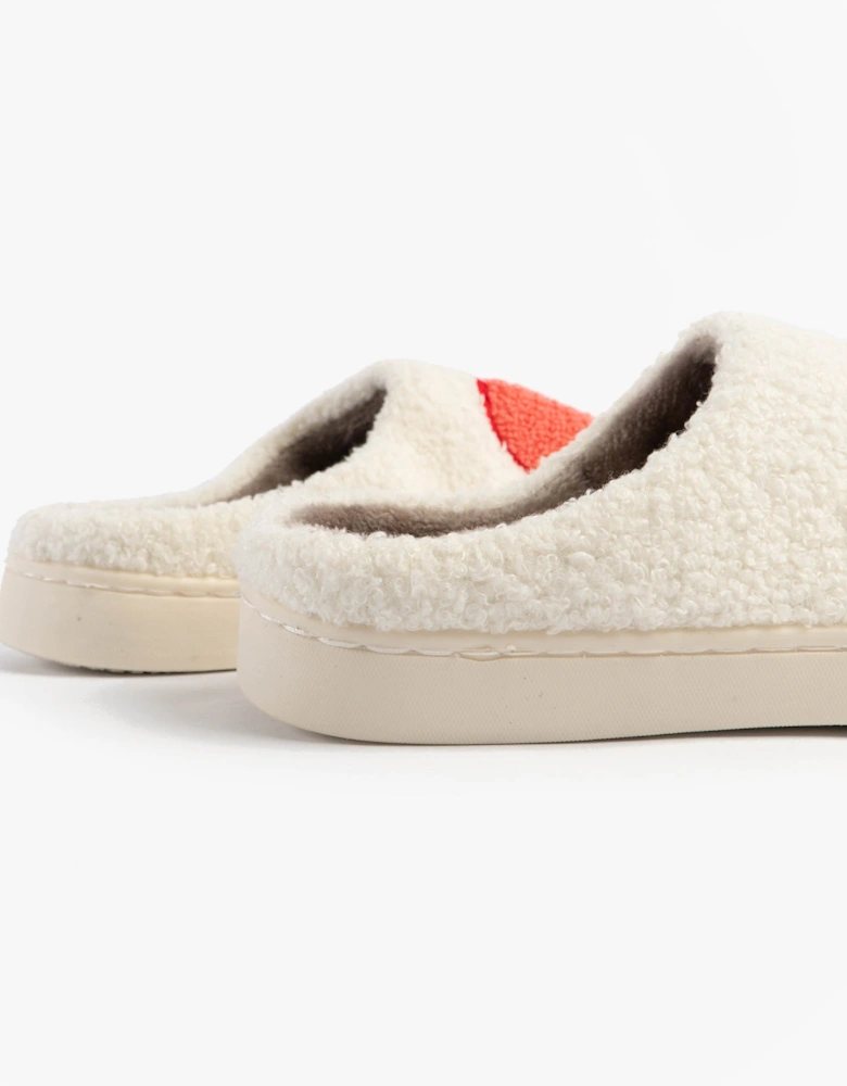 Jo & Joe AMOUR Womens Mule Slippers Cream