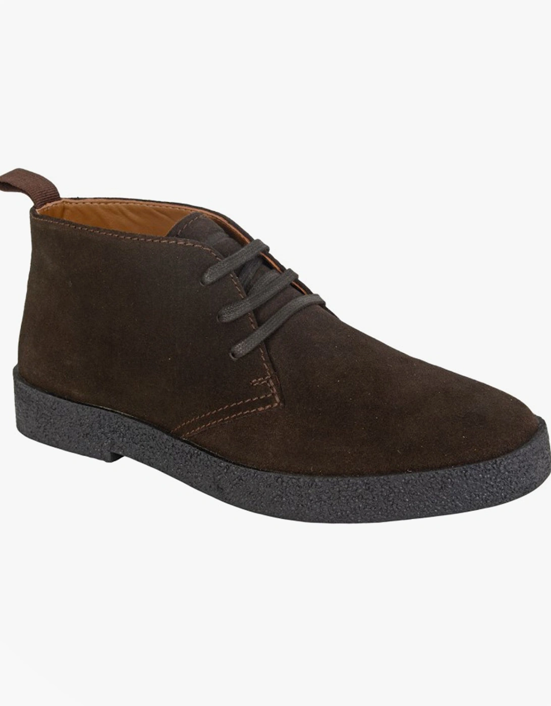 REVOLVER Mens Boots Chocolate Brown, 2 of 1