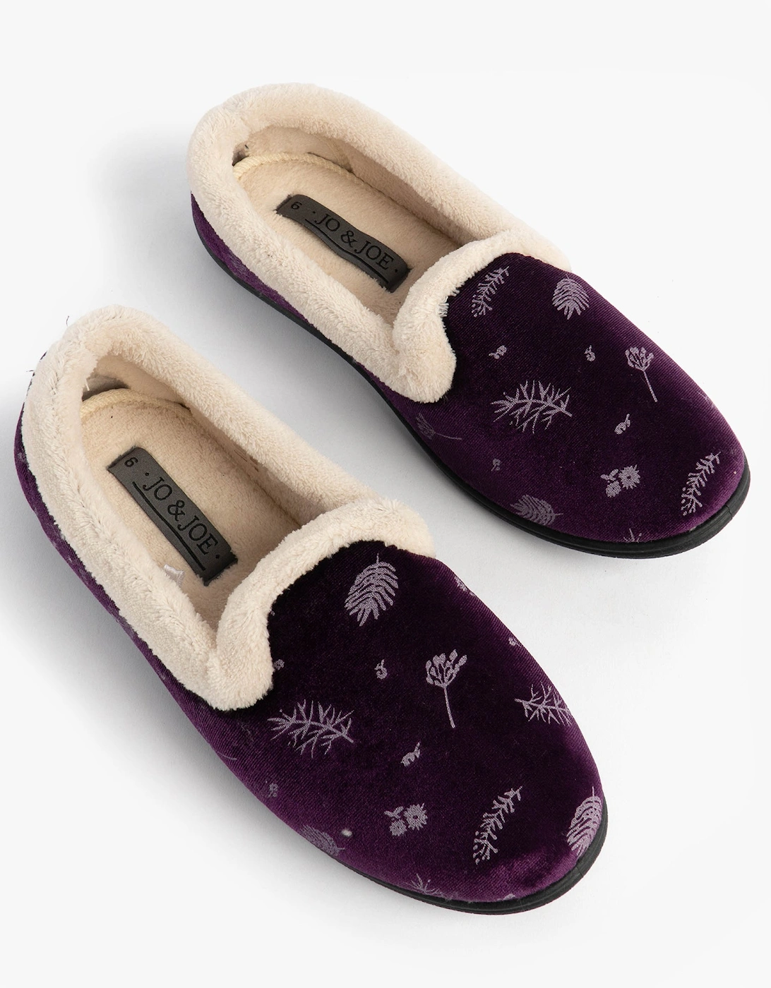 Jo & Joe ANNIE Womens Full Slippers Purple