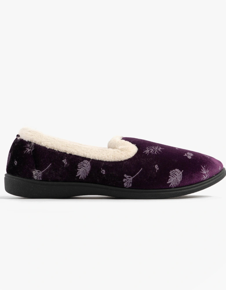 Jo & Joe ANNIE Womens Full Slippers Purple