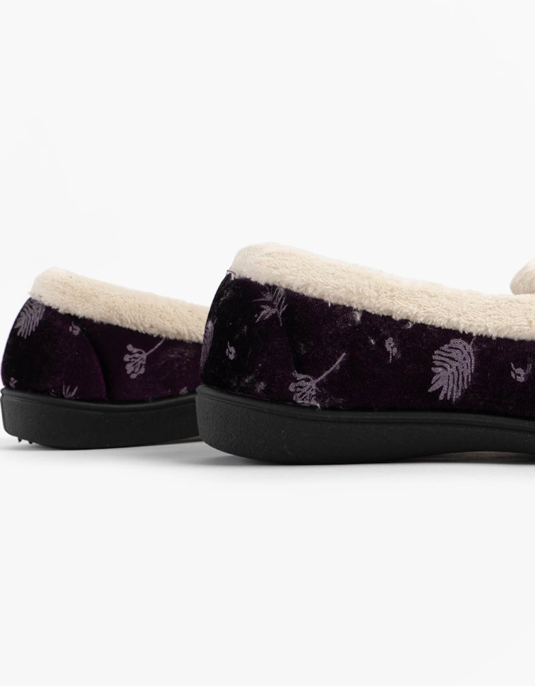Jo & Joe ANNIE Womens Full Slippers Purple
