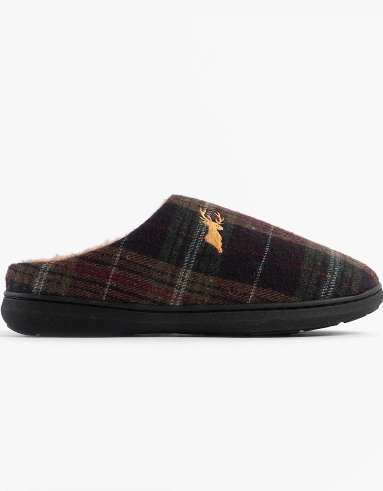 Jo & Joe NIDDERDALE Mens Mule Slippers Brown