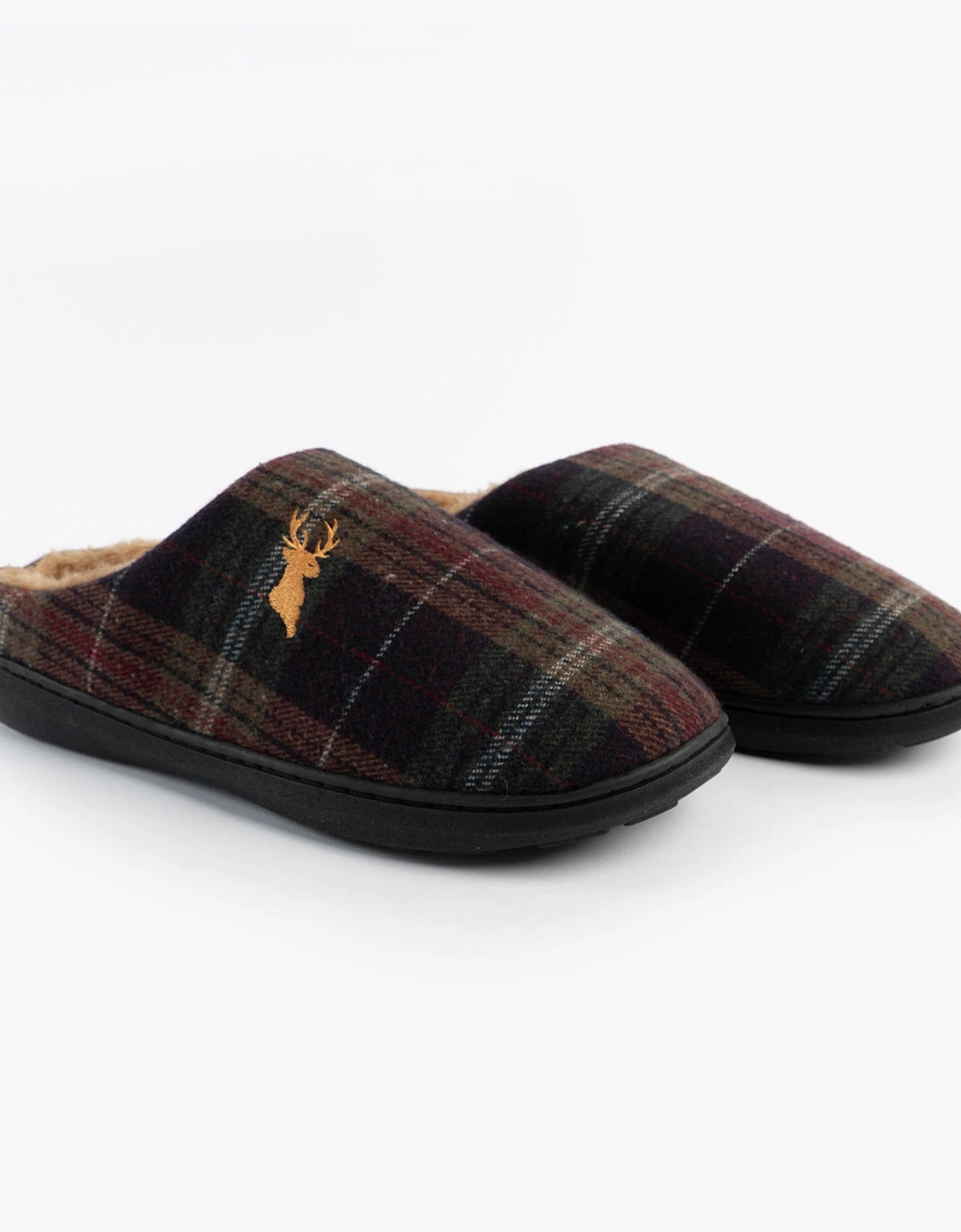 Jo & Joe NIDDERDALE Mens Mule Slippers Brown