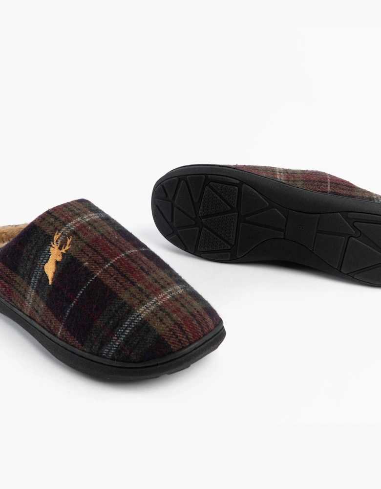 Jo & Joe NIDDERDALE Mens Mule Slippers Brown