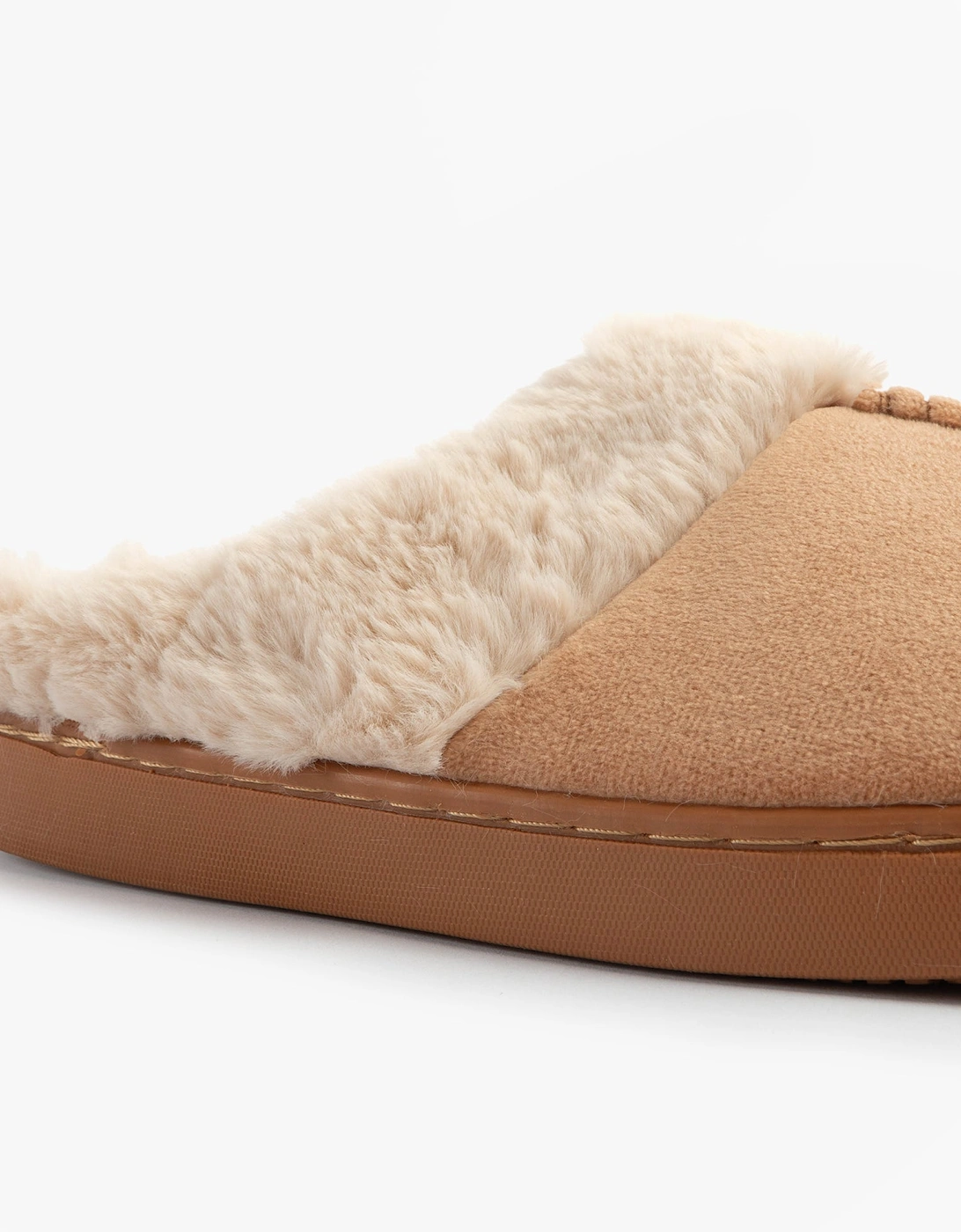 Jo & Joe ZOE Womens Mule Slippers Chestnut