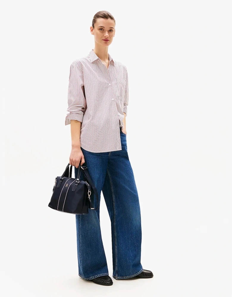 POPPY SMALL TOTE COR Womens Handbag Space Blue Corp
