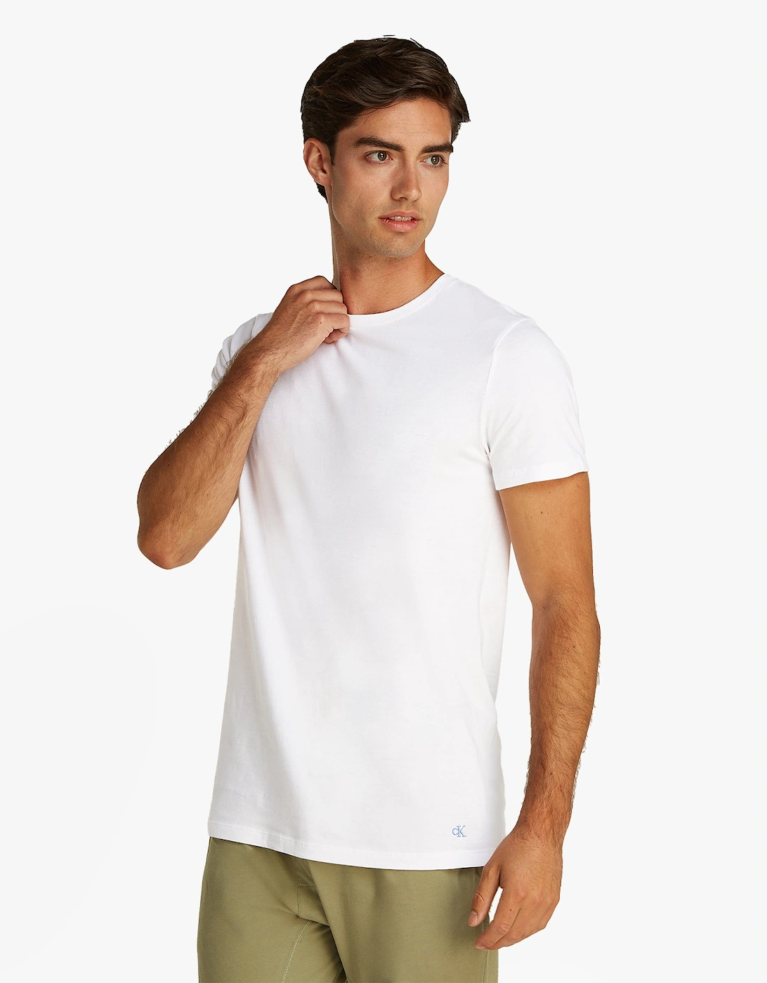 100% COTTON 3 Pack Mens T-Shirts Black/Grey Heather/Glacier