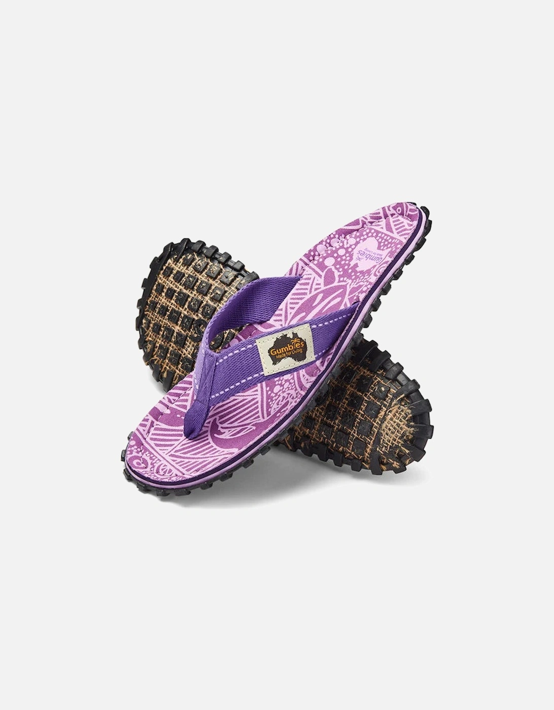 ISLANDER Unisex Flip-Flops Purple Signature