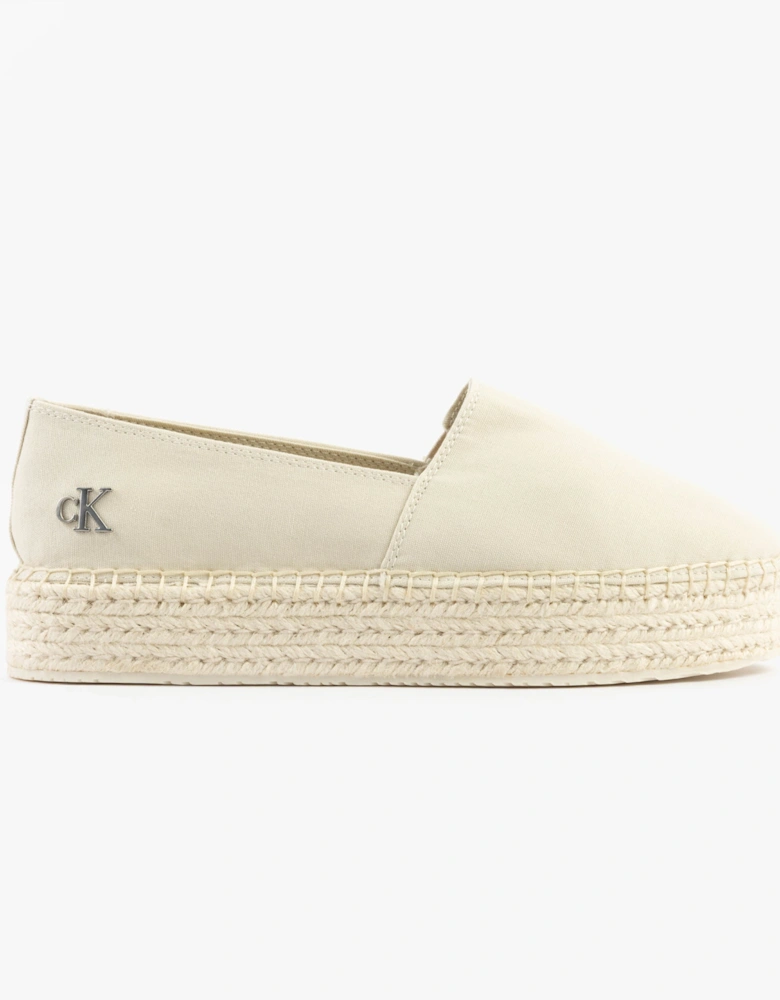 FLATFORM Espadrille Womens Canvas & Plimsolls Turtle Dove