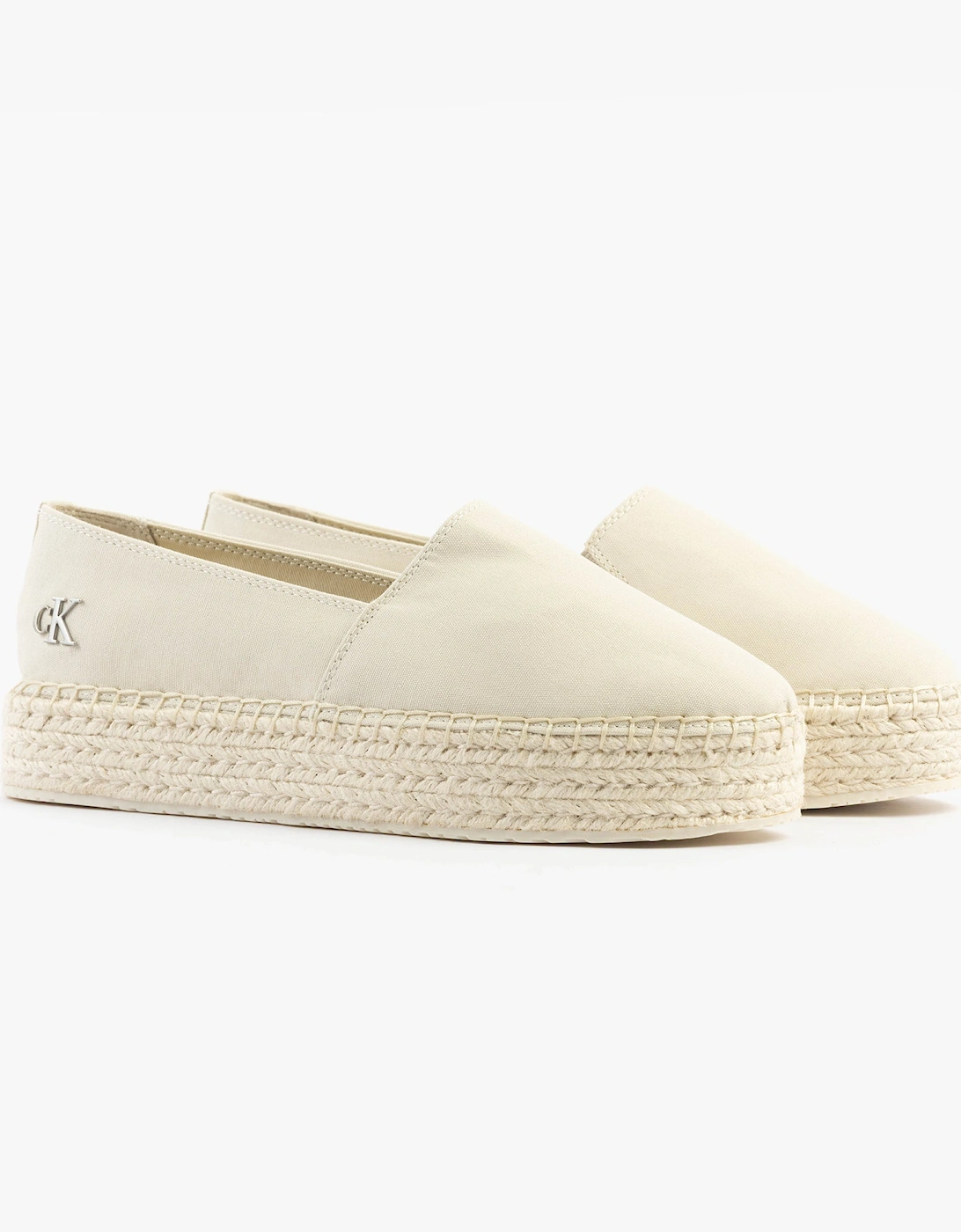 FLATFORM Espadrille Womens Canvas & Plimsolls Turtle Dove