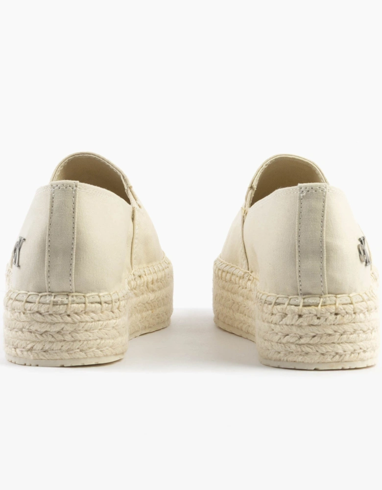 FLATFORM Espadrille Womens Canvas & Plimsolls Turtle Dove
